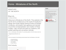 Tablet Screenshot of miniaturesofthenorth.com